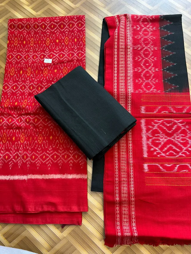 102126 Sambalpuri Dress Material With Dupatta