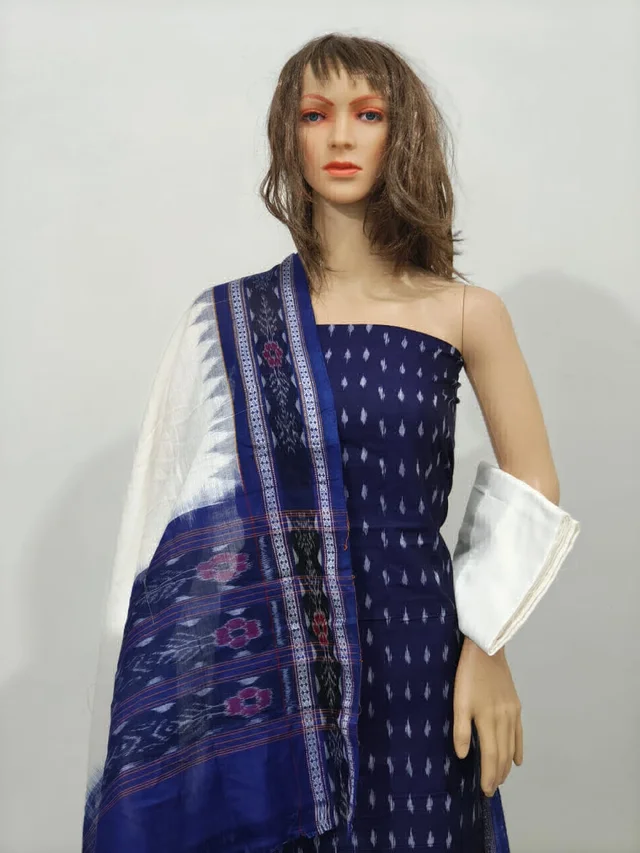102144 Sambalpuri Dress Material With Dupatta
