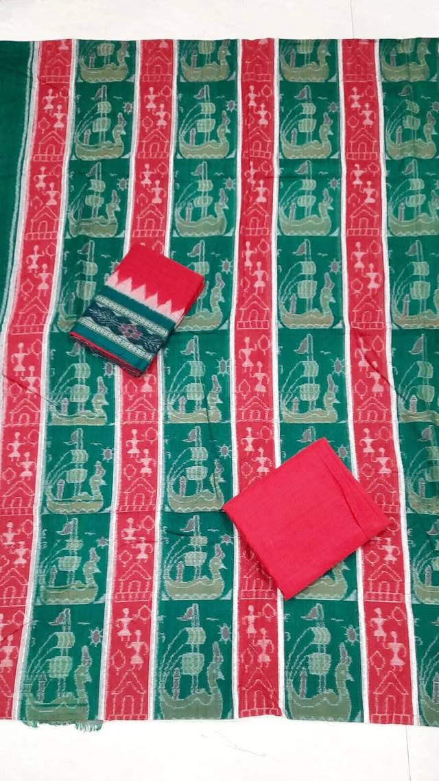 102147 Sambalpuri Dress Material With Dupatta