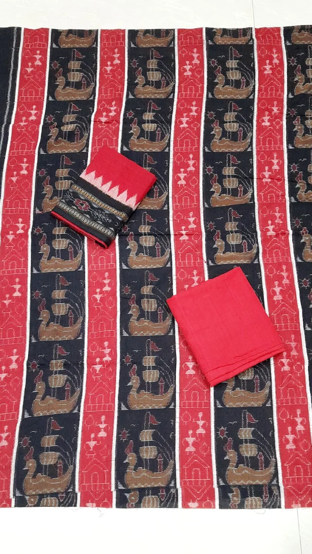 102148 Sambalpuri Dress Material With Dupatta
