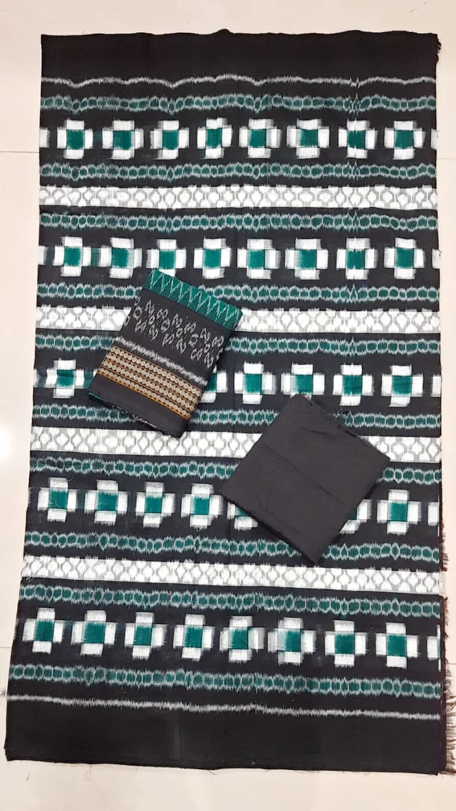 102156 Sambalpuri Dress Material With Dupatta
