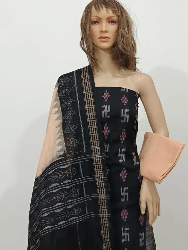 102205 Sambalpuri Dress Material With Dupatta