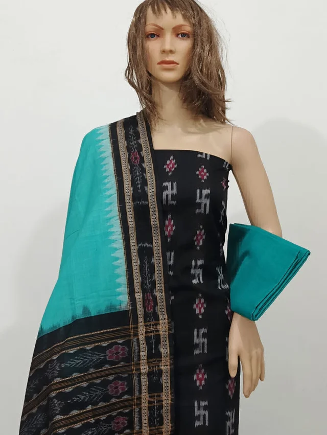102210 Sambalpuri Dress Material With Dupatta