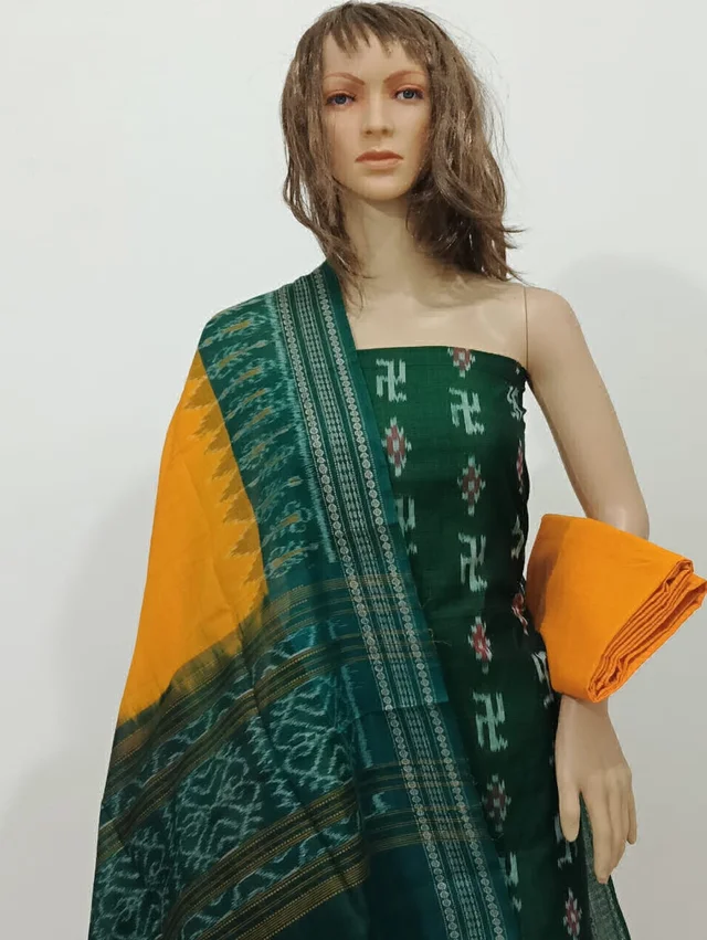 102215 Sambalpuri Dress Material With Dupatta