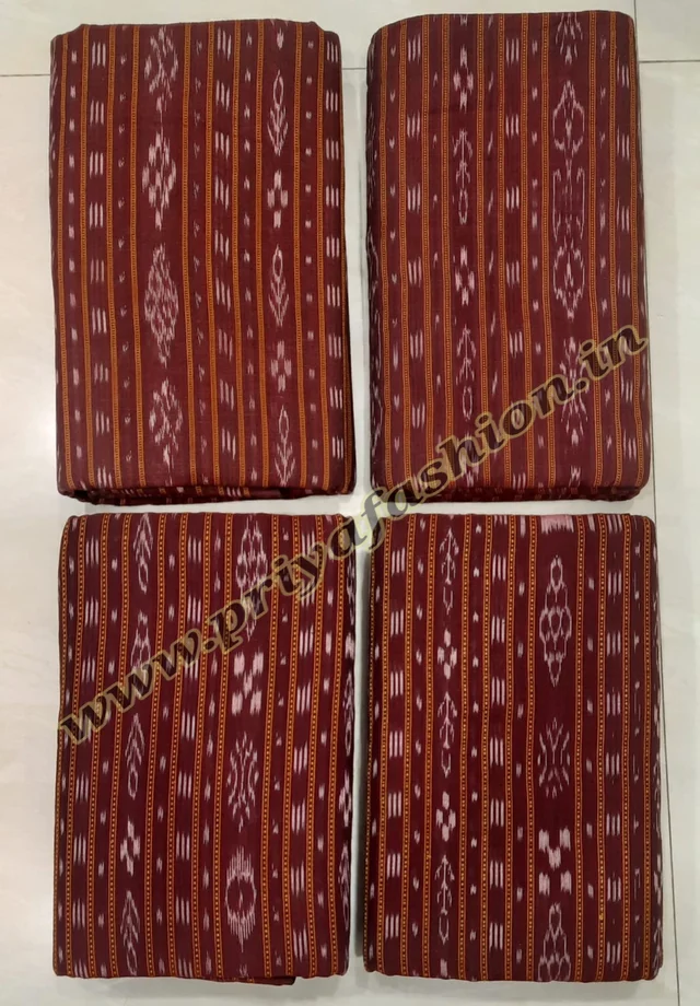 102231 Sambalpuri Handloom Fabric, Shirt, Kurti & Dhila - 42 Size, Stiching Full Shirt