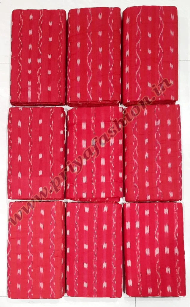 102232 Sambalpuri Handloom Fabric, Shirt, Kurti & Dhila - 38 Size, Stiching Half Shirt