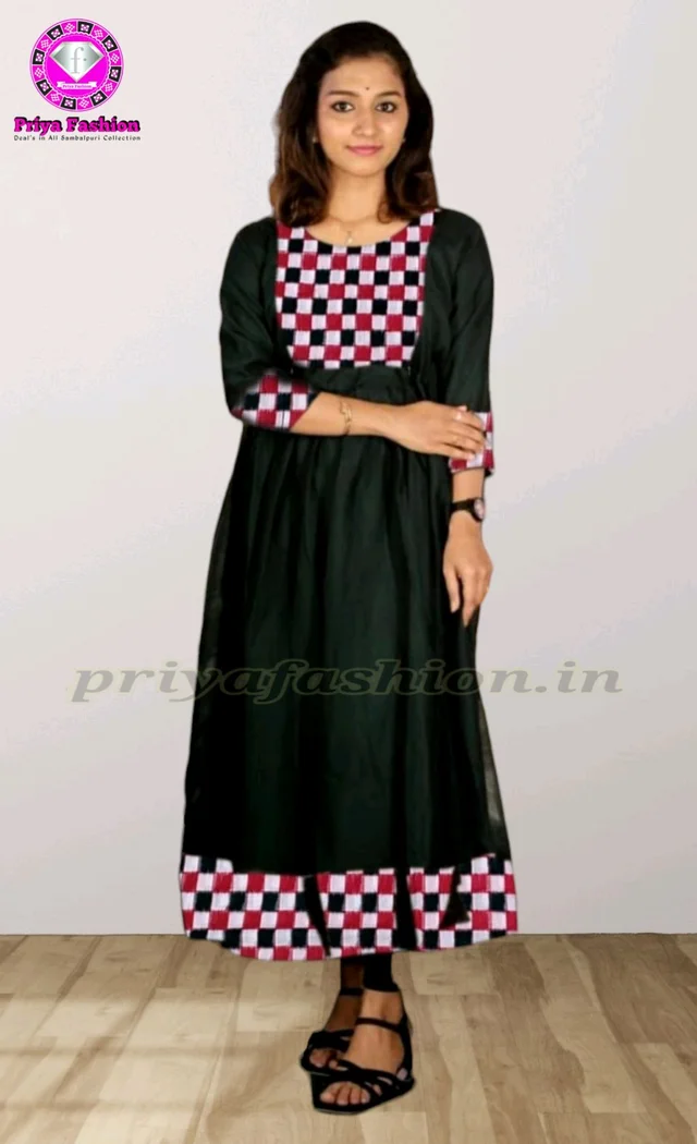 102237 Sambalpuri Handloom Round Top ,Kurti - Cyprus, 34