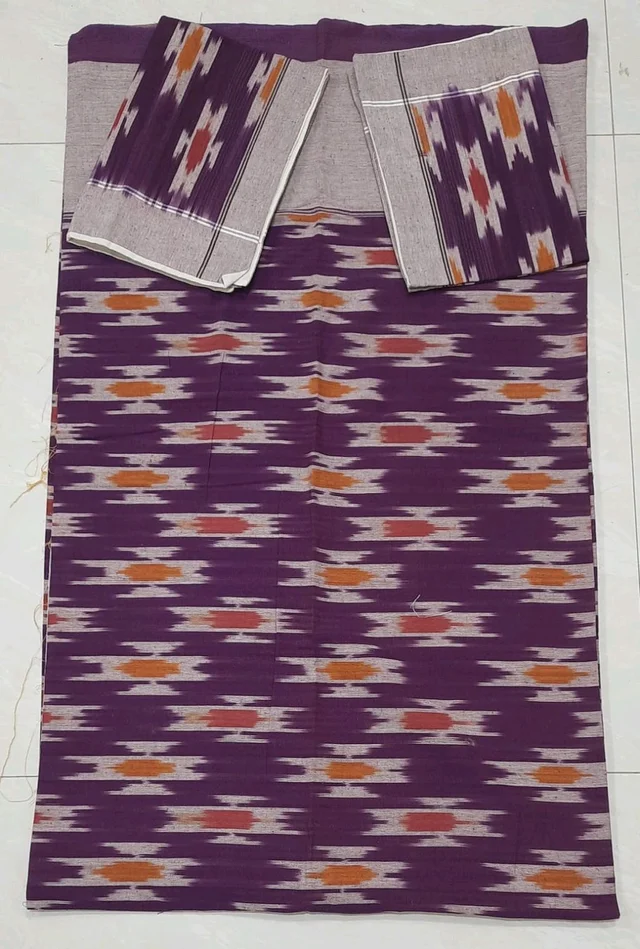 102257 Ekkat Cotton Double Bedsheet In Mix Colour - 90×108