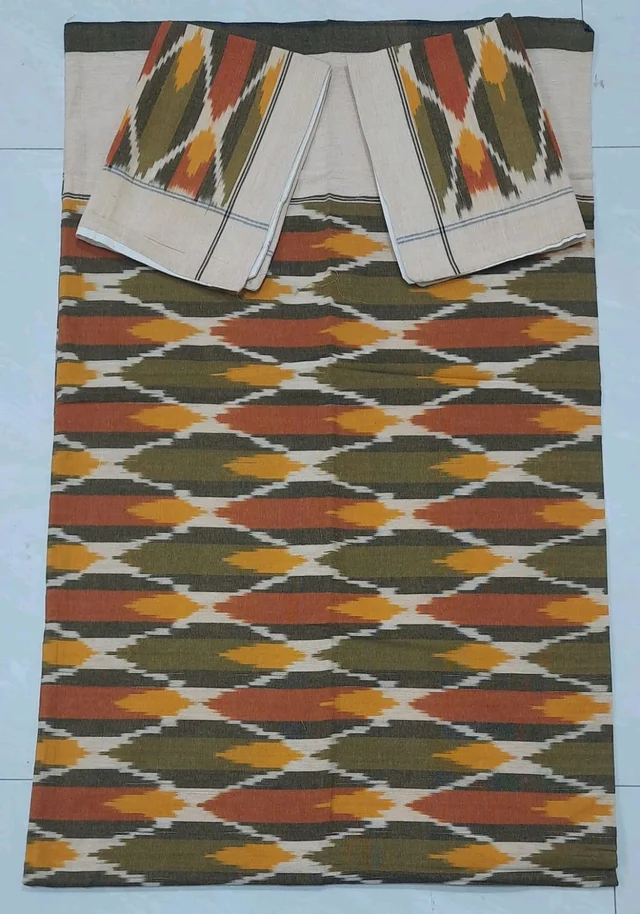 102258 Ekkat Cotton Double Bedsheet In Mix Colour - 90×200