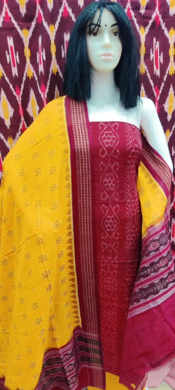 102270 Sambalpuri Dress Material With Dupatta