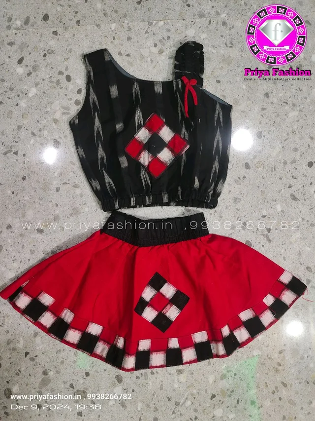 102304 Sambalpuri Kids, Baby Dress 