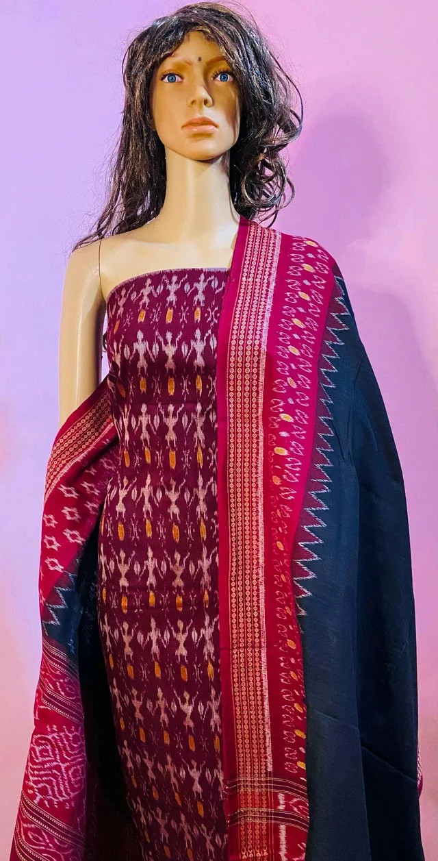 102320 Sambalpuri Dress Material With Dupatta 