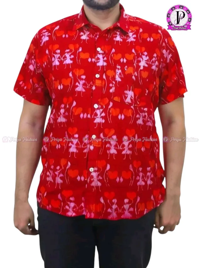 102332 Sambalpuri Half Shirt 
