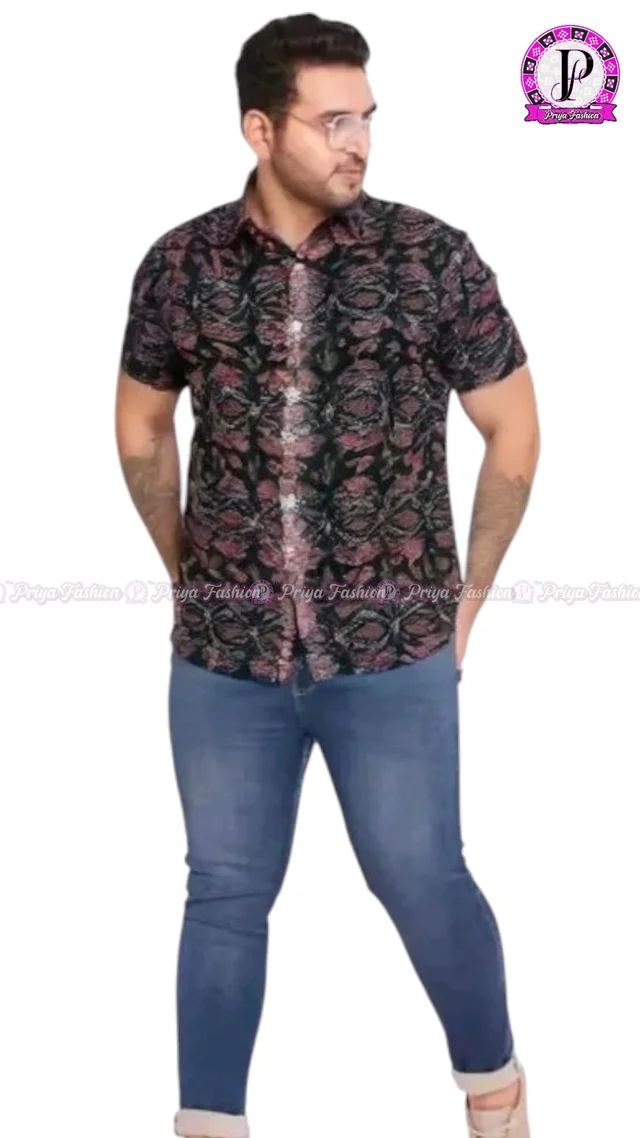 102368 Sambalpuri Half Shirt - 38, Night Rider