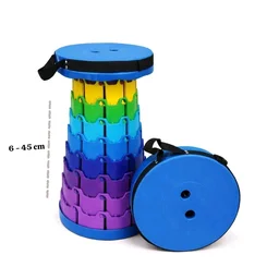 Portable Collapsible Stool – Lightweight Telescoping Seat for Camping & Hiking.