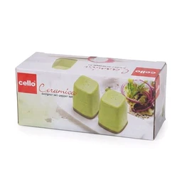 Designer Salt & Pepper Shakers Set – Olive Green