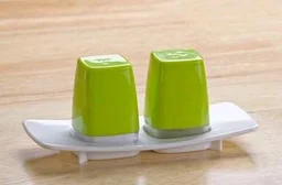 Designer Salt & Pepper Shakers Set – Olive Green