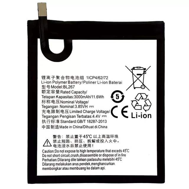 Lenovo For Lenovo K6 3000mAh BL267 High Quality Replacement Battery Part Bettery