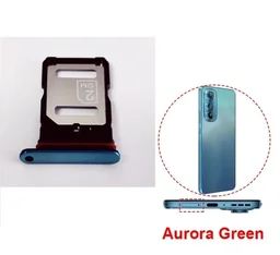 Motorola For Motorola Edge 30 Fusion Dual Sim Card Tray Reader Holder - Aurora Green