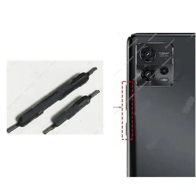 Motorola For Motorola Moto G72 External Power On Off Volume Side Button Key Switch