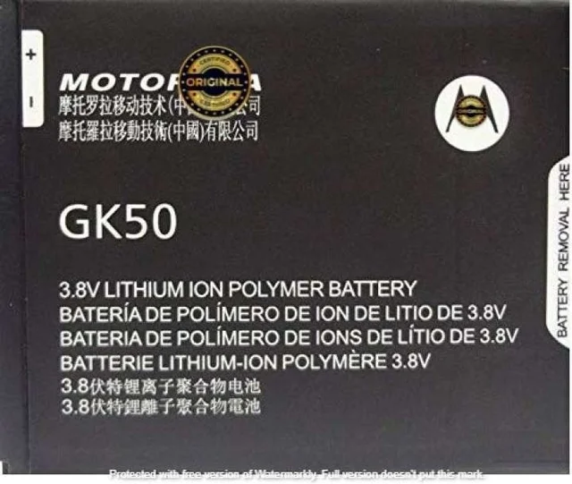 Motorola For Motorola Moto E3 Power / XT1706 / GK50 Battery Full Cell 3500mAh Replacement Battary