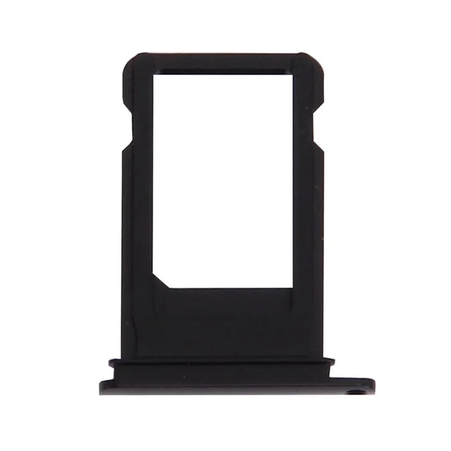 Apple For iPhone 7 Sim Card Holder Slot Nano Sim Tray Replacement (Black)