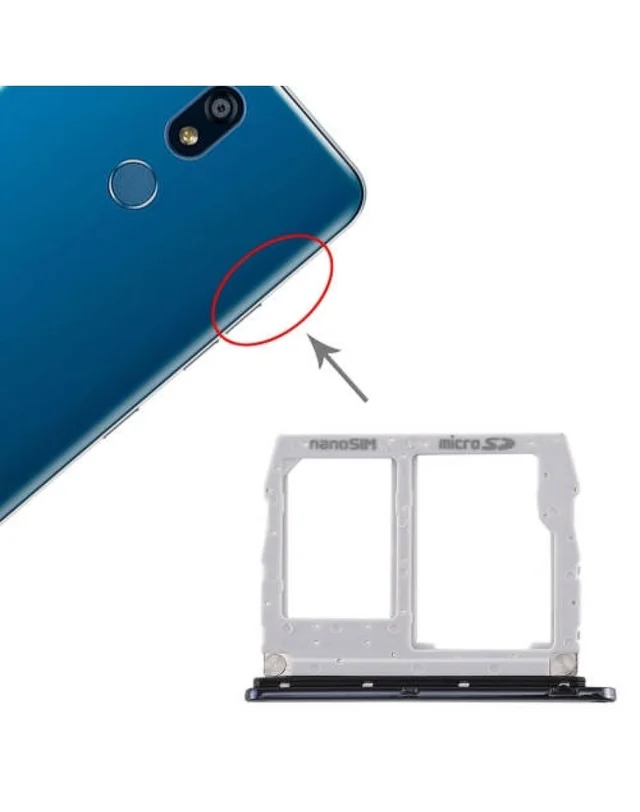 LG For LG K50 Sim Card + Micro SD TF Tray Card Holder Slot