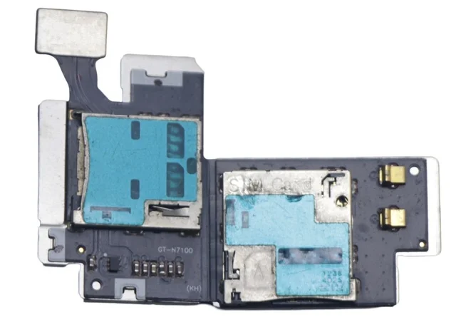 Samsung For Samsung Galaxy Note 2 N7100 Sim Card Reader SD Memory Slot Tray Holder Flex
