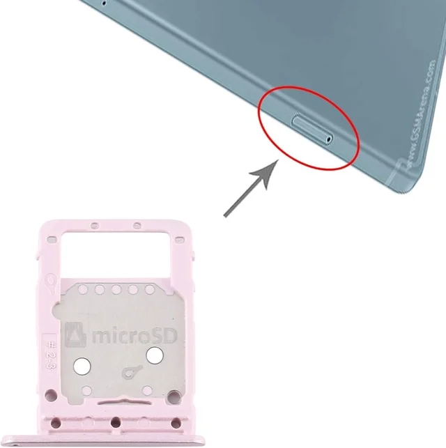 Samsung For Samsung Galaxy Tab S6 Lite/SM-P615 (Chiffon Pink) SIM Card SD Tray Holder Slot