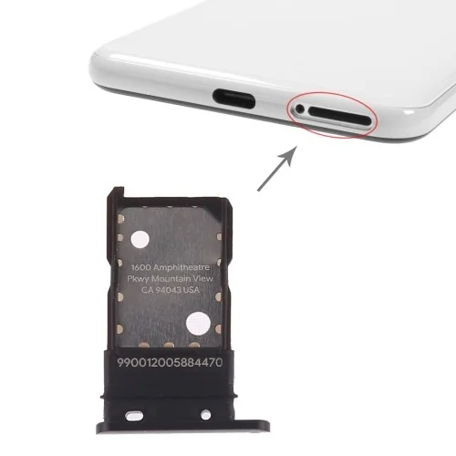 Google For Google Pixel 3 SIM Card Reader Holder Tray : Black
