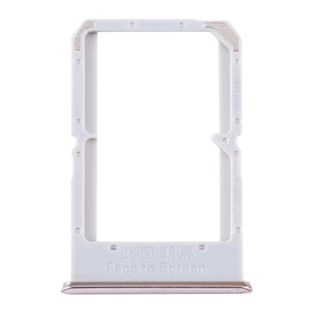 Oppo For OPPO Reno4 SE/A93 4G/Reno4 F/Reno4 Lite/F17 Pro PEAT00 PEAM00 Sim Card Tray (Silver)