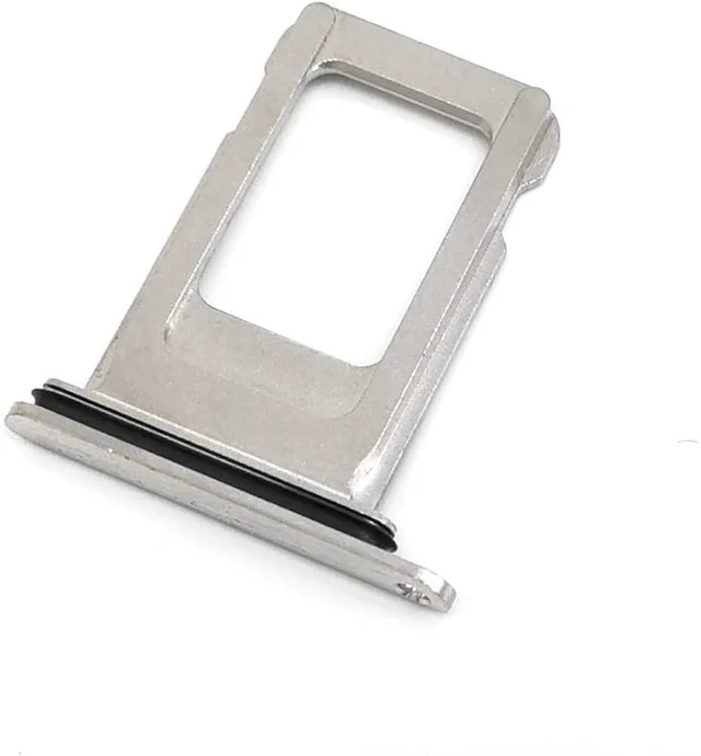 Apple For iPhone XS Sim Card Holder Slot Nano Sim Tray Replacement (Silver)
