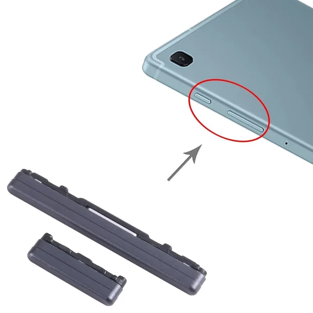 Samsung For Samsung Galaxy Tab S6 Lite SM-P610/P615,Power Button + Volume Outer Side Keys Replacement (Black)