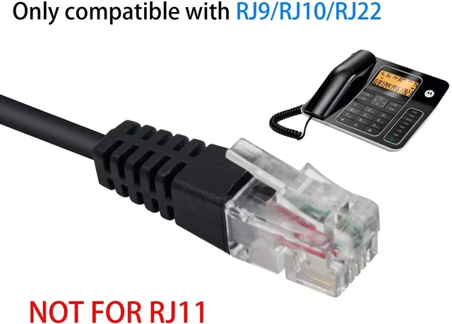 iSparehub Rj9 Male To Dual 3.5 Mm Female Headphone Adapter, Telephone Audio Adapter, Headphone Cable, Suitable For Office Rj9 Headsets