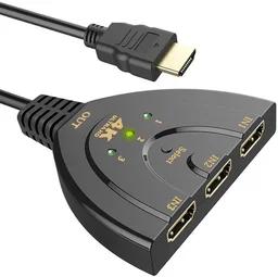 iSparehub 3 Port into 1 HDMI Input 4K x 2K HDTV Smart TV Pigtail Switch Adapter HDMI Splitter Adaptor Cable Module