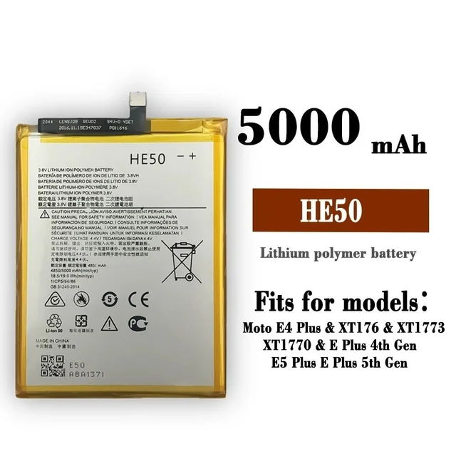 Motorola For Motorola Moto E4 / E5 Plus HE50 Battery 100% NEW