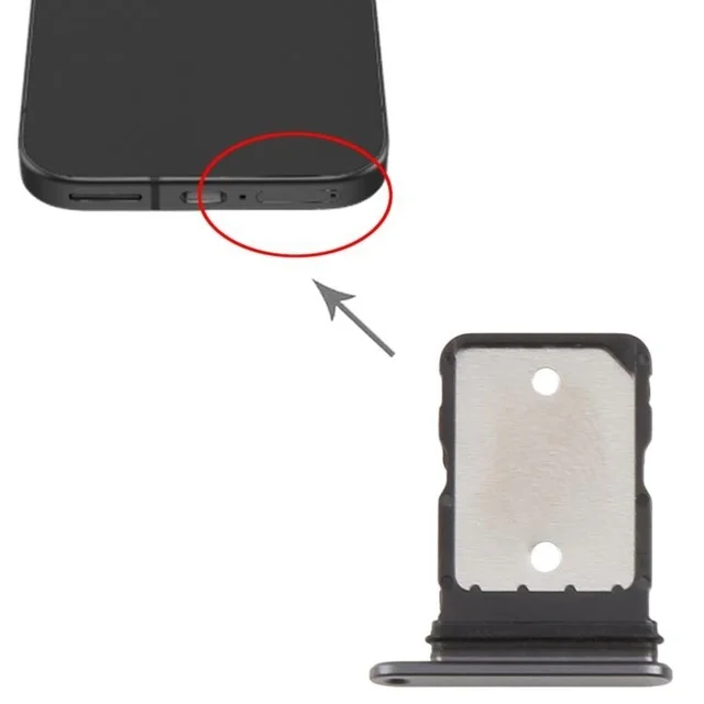 Google For Google Pixel 9a SIM Card Tray Holder Slot - Black