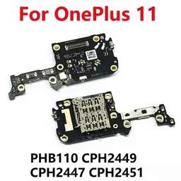 OnePlus For OnePlus 11 5G Sim Card Tray Reader Slot Socket Connector Microphone Sub Board Flex