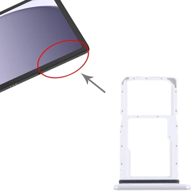 Samsung For Samsung Galaxy Tab A9+ (11" 2023 Tablet) (SM-X215 / X216 / X210 ) SIM Card Tray + Micro SD Card Tray Silver