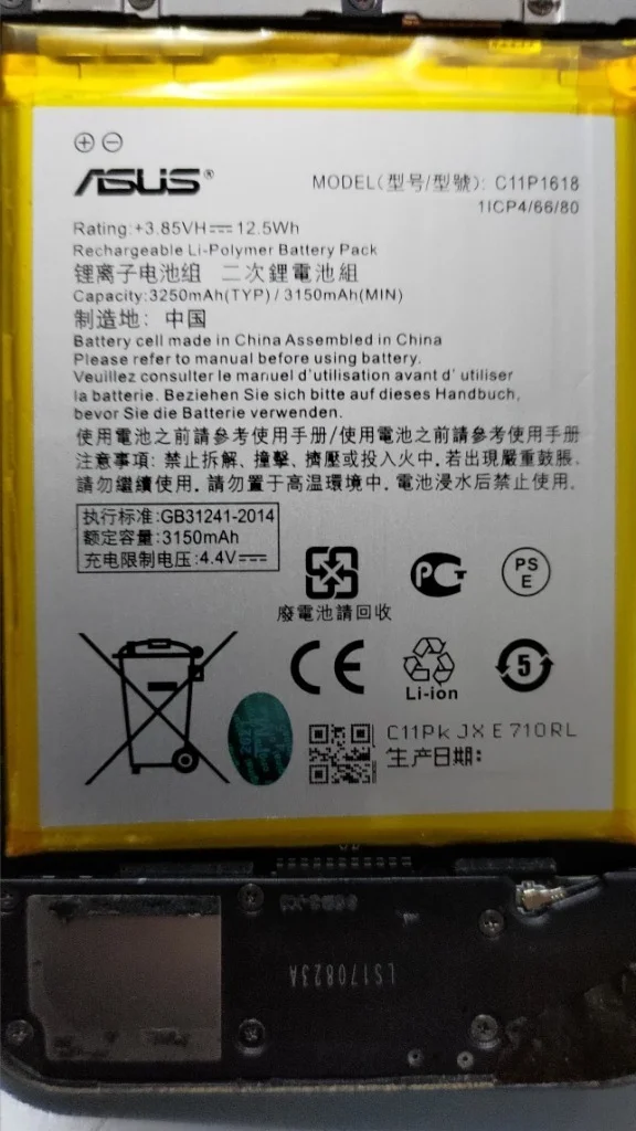 Asus For Asus Zenfone 4 Z01KD ZE554KL ZC600KL X017DA, C11P1618 OEM Battery FULL CELL Battery