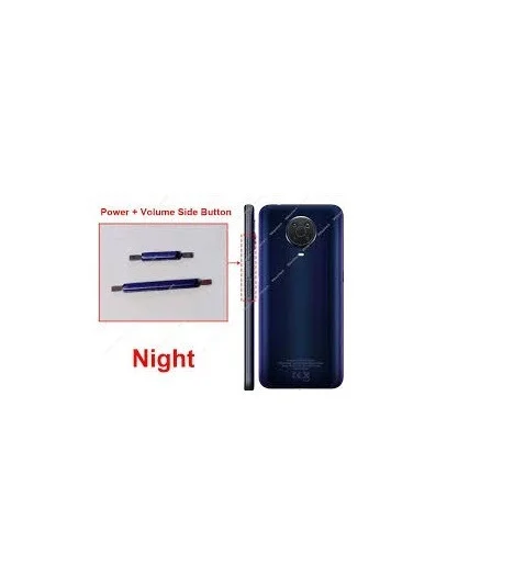 Nokia For Nokia G10 Side Power On Off Volume Key Outer Rubber Button