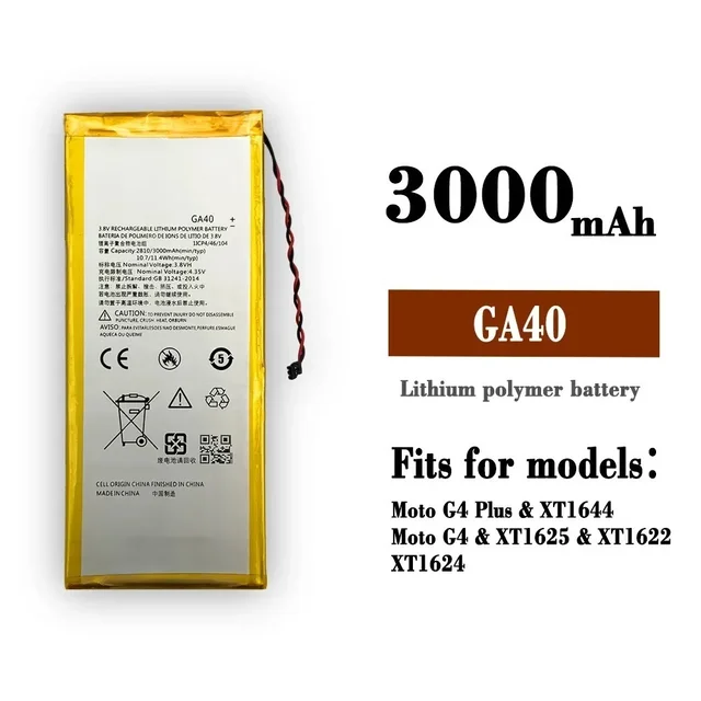 Motorola For Motorola Moto G4 / G4 Plus , GA40 Battery (3000mAh) 100% NEW