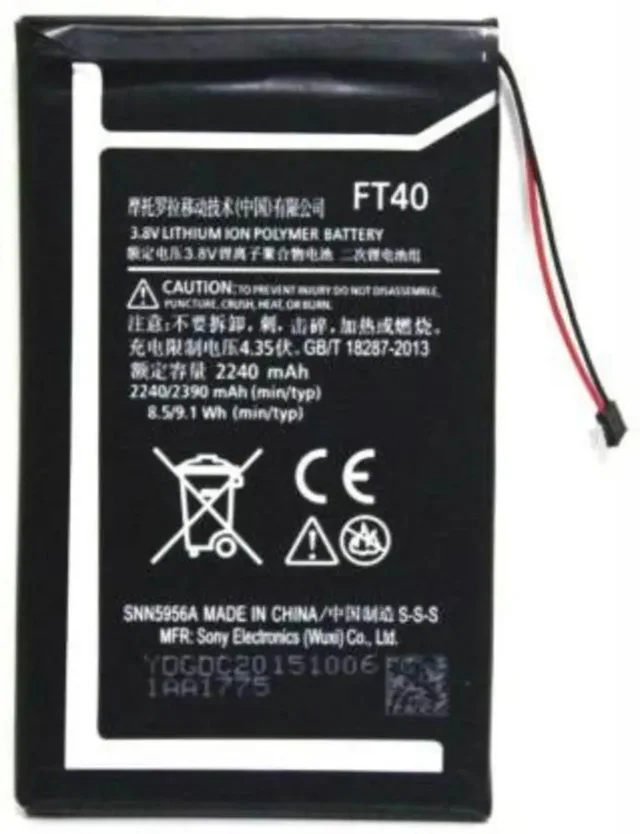 Motorola For Motorola Moto E2 2Nd Gen XT1521 OEM FT40 Battery Full Cell Replacement Battary