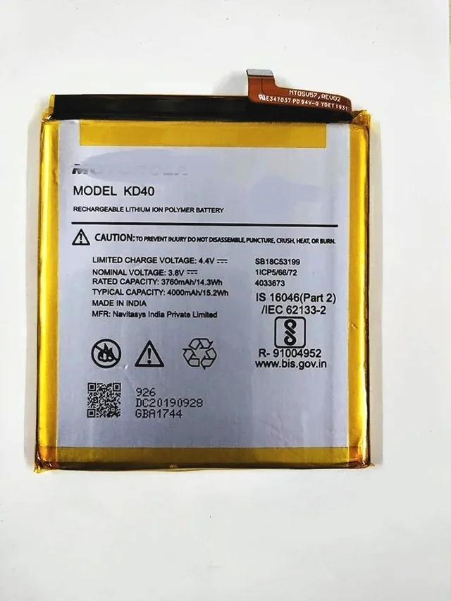 Motorola For Motorola Moto G8 Plus OEM KD40 Battery Full Cell 4000mAh Battary