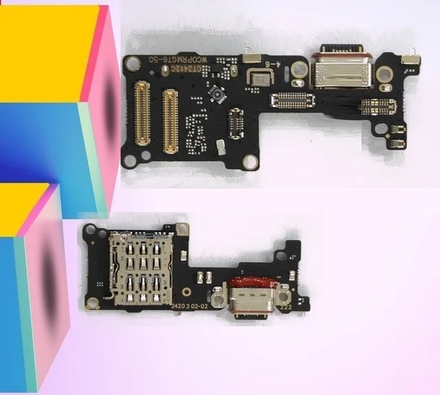 Realme For Realme GT 6 5G Charging USB Port Sim Socket Mic Connector Board Flex