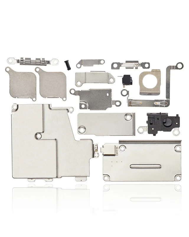 Apple For iPhone 12 / 12 Pro Replacement Full Set Small Metal Bracket Clip Patti Plate Flex Cable Lock Holder