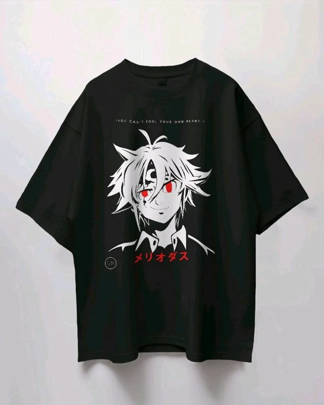 Stylish Men's Oversized Anime T Shirt 