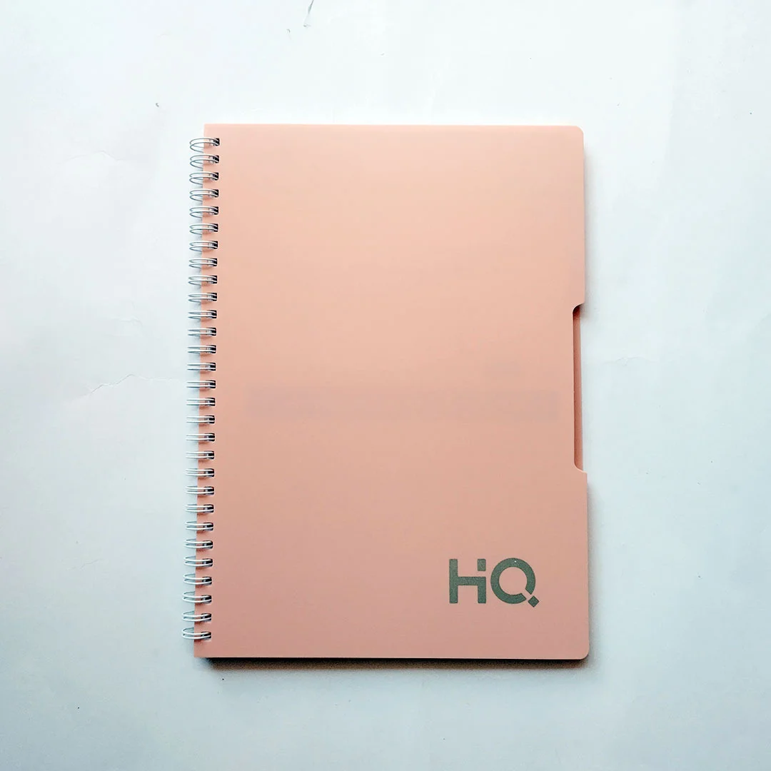 HQ 1 SUbject B5 Notebook Single Line 160p Salmon Pink