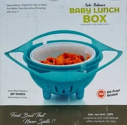 Auto Balance Baby Lunch Box, Magic Baby Bowl that never spills Gyro Bowl