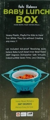 Auto Balance Baby Lunch Box, Magic Baby Bowl that never spills Gyro Bowl